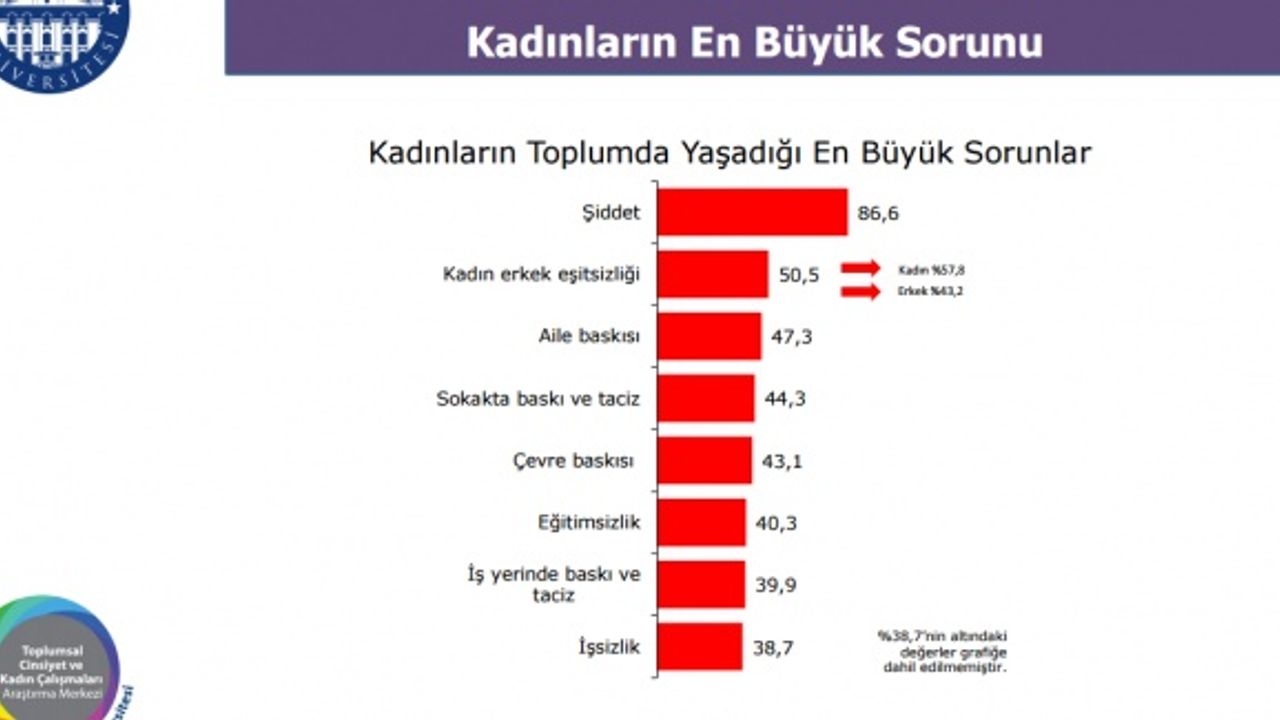 Kadınların En Büyük Sorunu Şiddet, Eşitsizlik, Taciz Ve İşsizlik