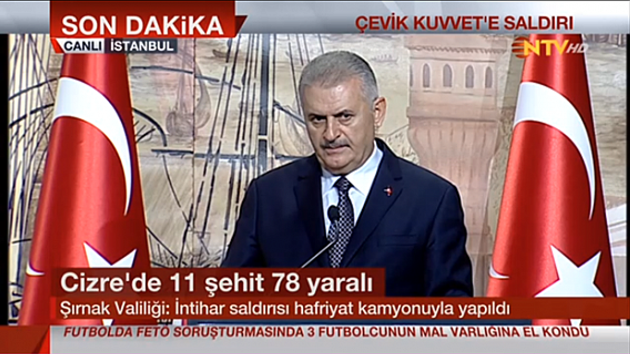 Başbakan Binali Yıldırım,”Bu alçaklara her türlü cevabı vereceğiz”
