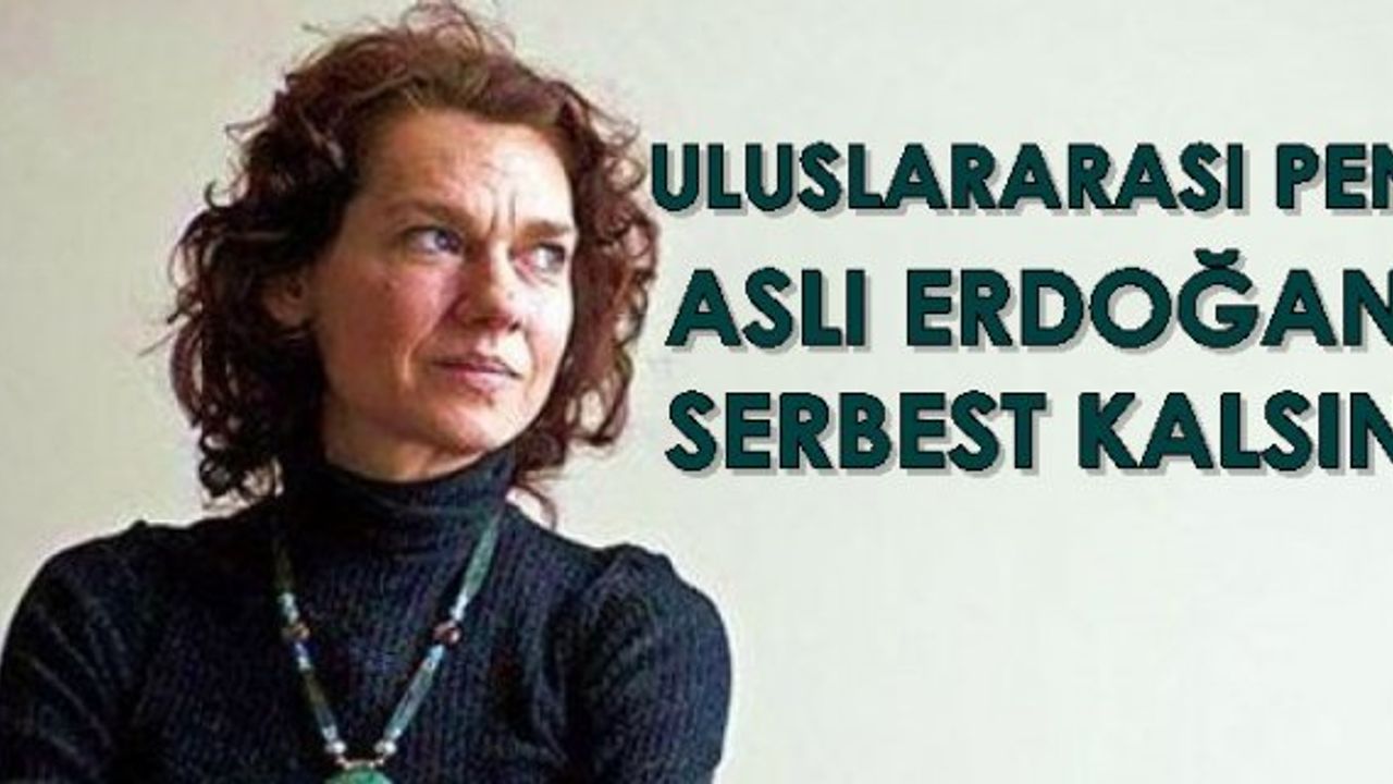 Uluslararası Yazarlar Birliği PEN: Aslı Erdoğan serbest bırakılsın