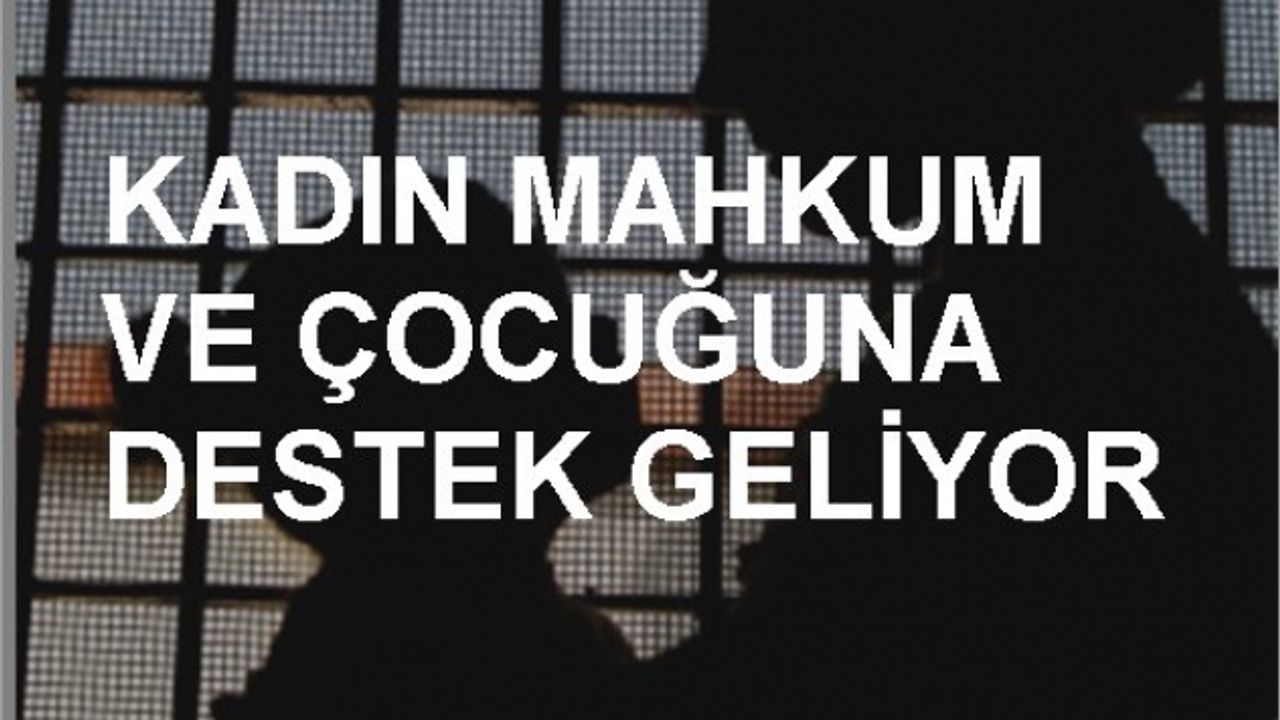 Kadın mahkum ve çocuğuna sosyal destek geliyor