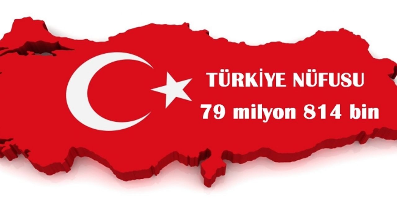 Türkiye nüfusu 1 milyon artarak 79 milyon 814 bin oldu