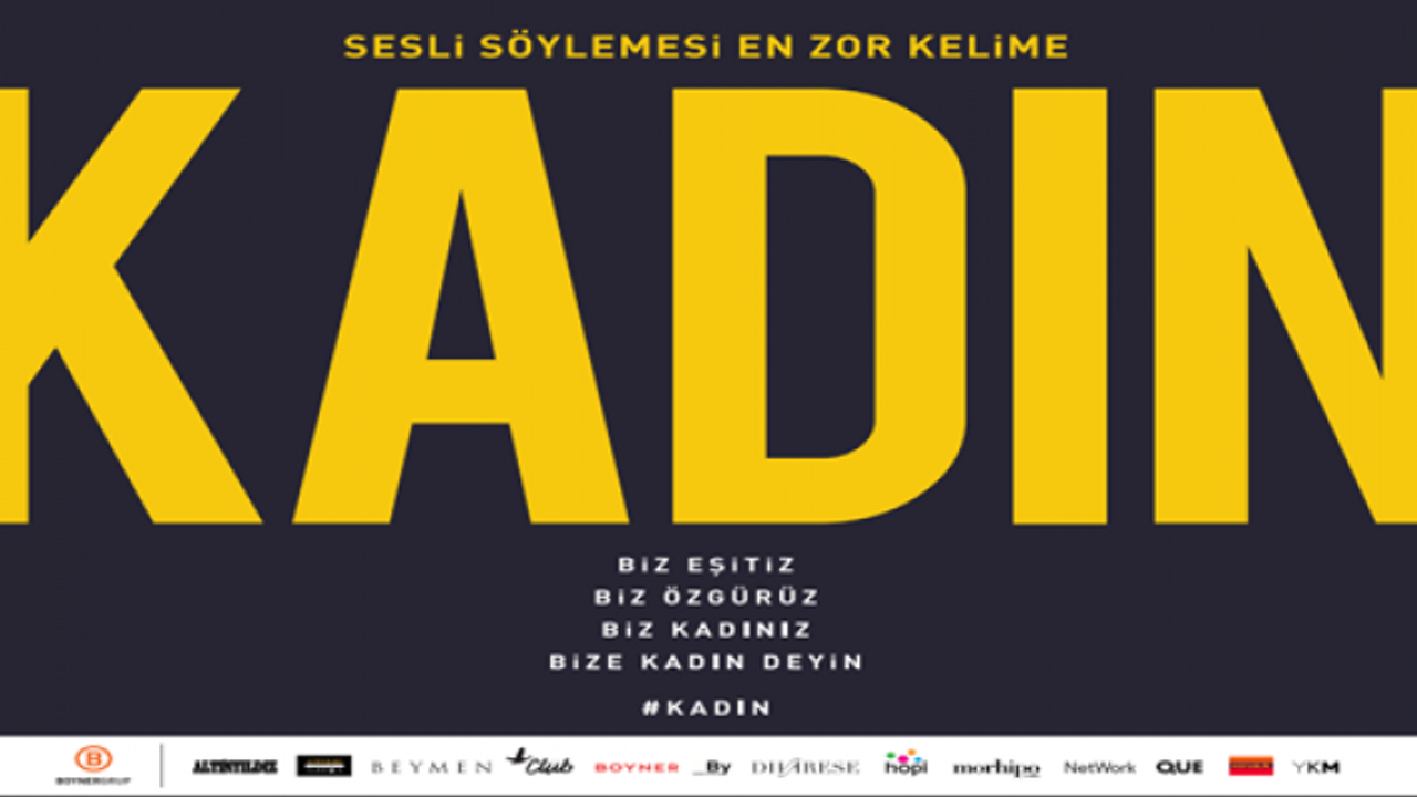 Boyner'den çarpıcı 8 Mart ilanı;sesli söylemesi en zor kelime;KADIN
