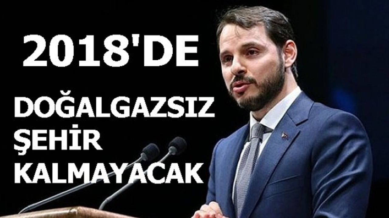 Albayrak:"2018'de doğalgazı olmayan il kalmayacak"