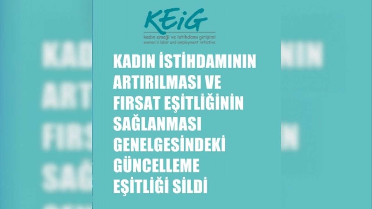 KEİG'den güncellenen Başbakanlık genelgesine tepki; "Eşitlik silindi"