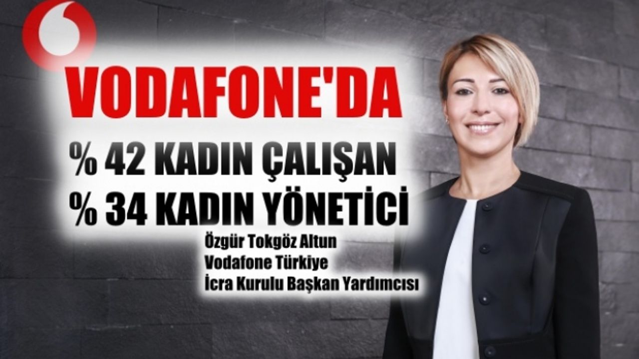 Özgür Tokgöz Altun, "Vodafone'da kadın çalışan oranı yüzde 42, kadın yönetici oranı yüzde 34"