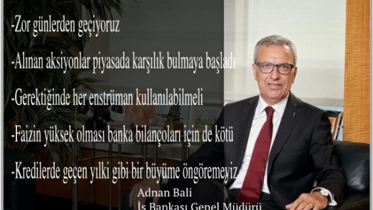 Adnan Bali, "Döviz kuru dalgalanmasında alınan aksiyonlar piyasada karşılık bulmaya başladı"