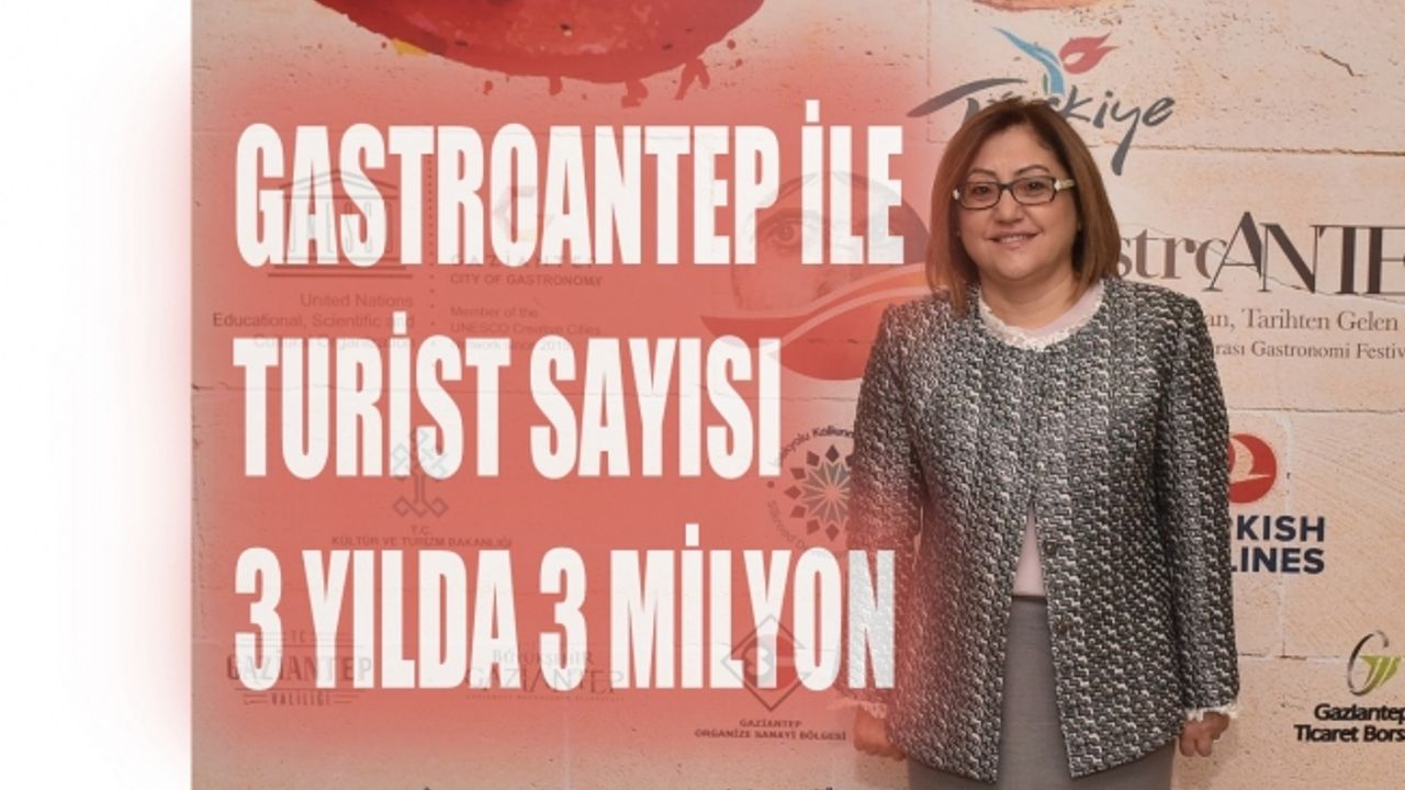 Fatma Şahin, "Gastroantep ile turist sayısı 3 yılda 3 milyon olacak"