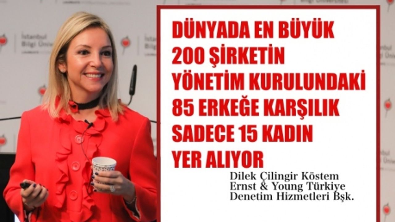 Dilek Çilingir Köstem, “En büyük 200 şirketin yönetim kurulunda bile 85 erkeğe karşılık sadece 15 kadın yer alıyor"