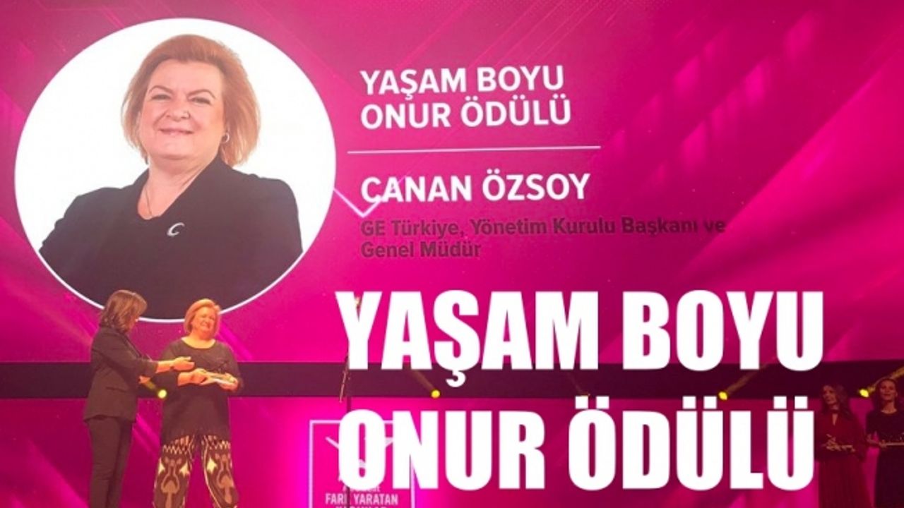 Canan Özsoy, 'Yaşam Boyu Onur' ödülüne layık görüldü