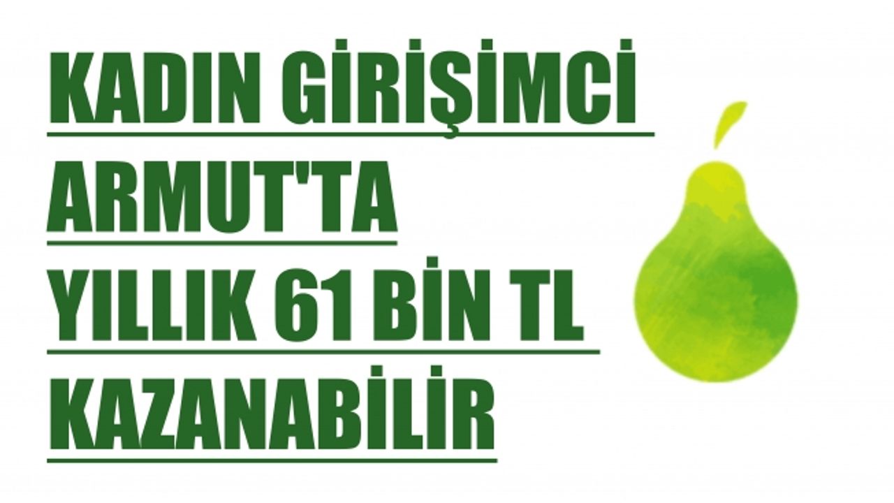 Kadınlar Armut'ta bireysel girişimcileriyle 61 bin TL kazanabilir