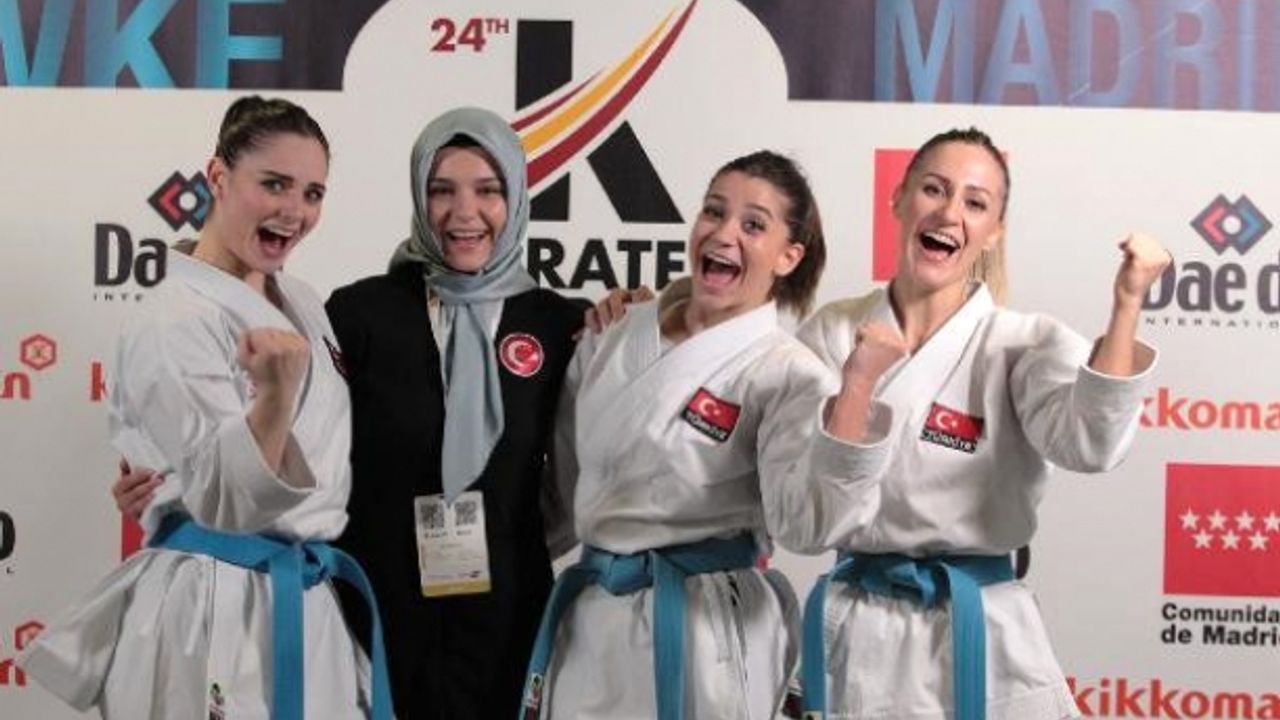 Türkiye Kadın Kata Milli Takımı üst üste 2'nci kez dünya 3'üncüsü oldu