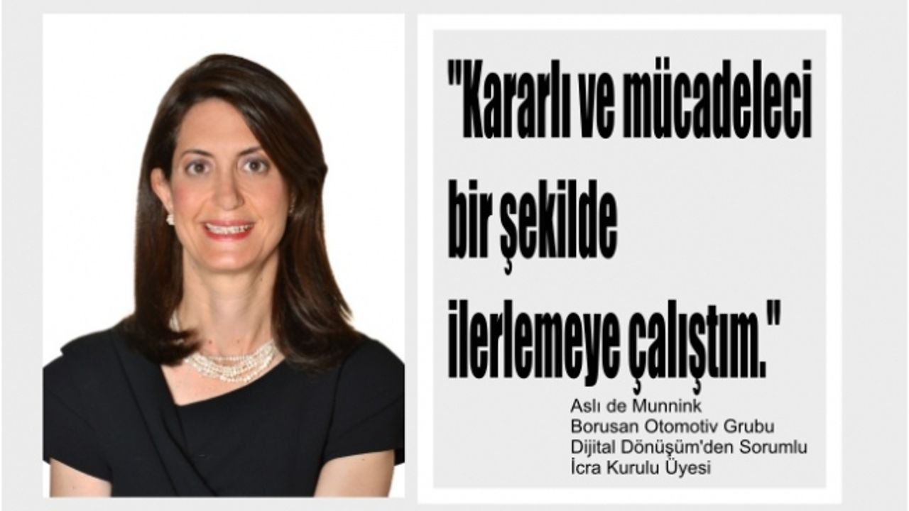 Aslı de Munnink, "Kararlı ve mücadeleci bir şekilde ilerlemeye çalıştım"