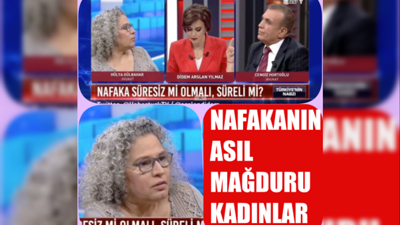 Hülya Gülbahar, "Nafakanın asıl mağduru kadınlar, kadınlar nafaka alamıyor"