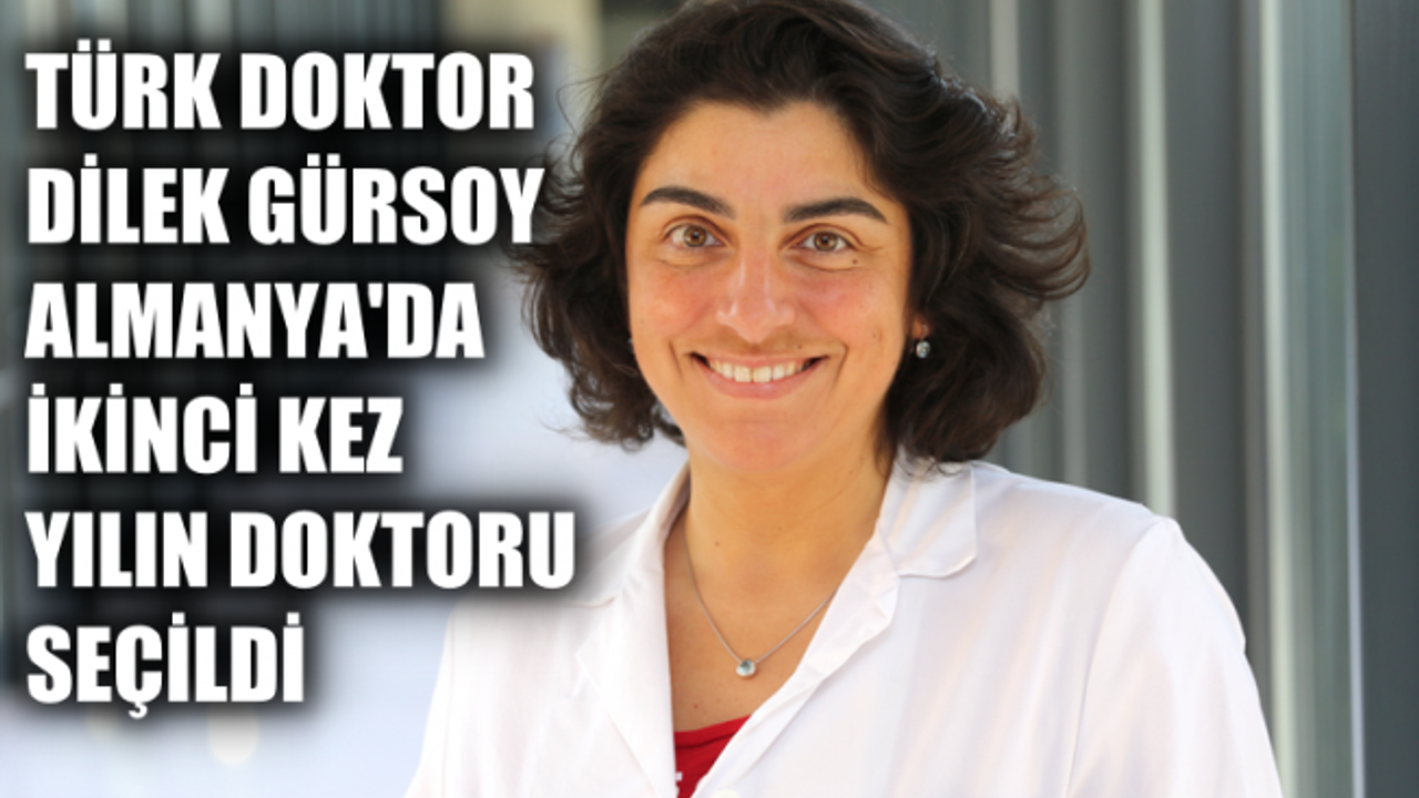 Türk Doktor Dilek Gürsoy, Alman Tıp Ödülü'nü Kazandı