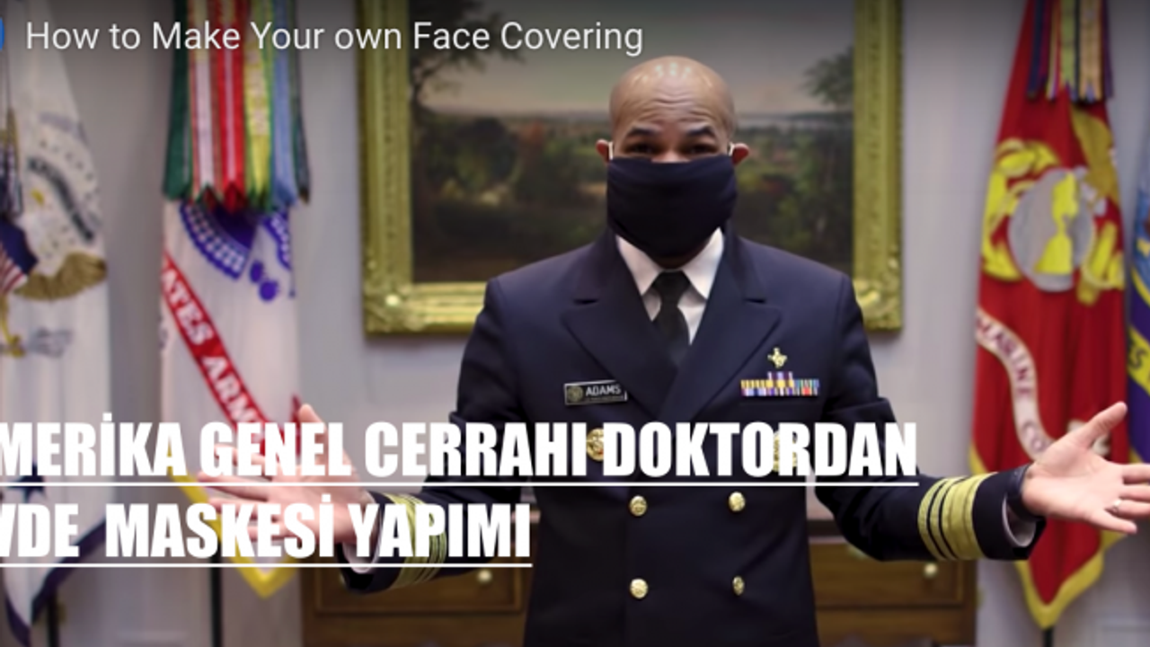 CDC, Evde tişört, havlu veya atkıyla maske yapılabilir