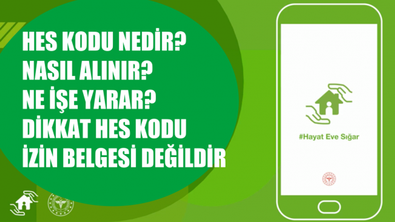 Sağlık Bakanlığı HES Kodu Nedir, Hes Kodu Ne İçin, Hes kodu ne demek,  Hes Kodu Alma, Hes Kodu Ne İşe Yarar, Nereden Alınır, Nasıl Kullanılır?