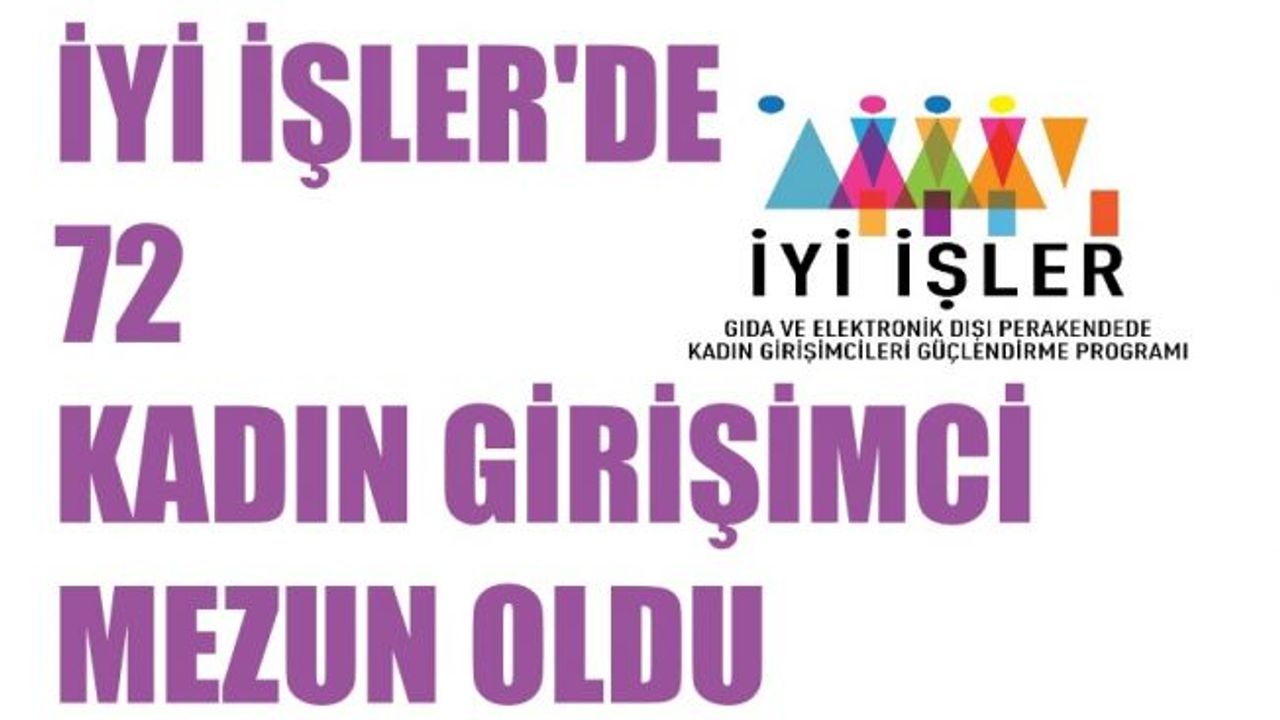 İyi İşler Programı'nda 72 Kadın Girişimci Mezun Oldu