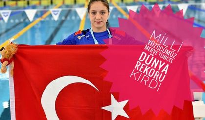 Milli Yüzücümüz Merve Tuncel 1 Dünya 3 Türkiye Rekoru Kırdı