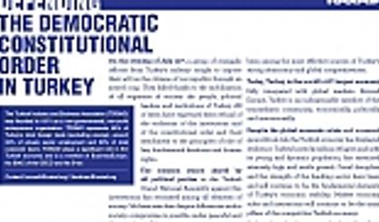 TÜSİAD’dan dünyanın en saygın gazetelerine güçlüyüz ilanı