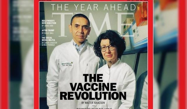 Özlem Türeci ve Uğur Şahin Bu Kez De Time Kapağında