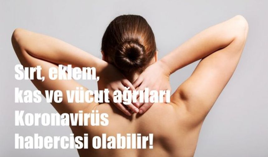 Sırt, eklem, kas ve vücut ağrıları Koronavirüs habercisi olabilir!