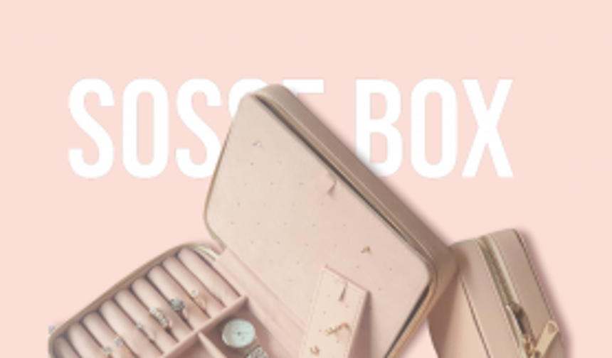 Sosse Box Takı Düzenleyici Organizer Kutu, Küpelik,  Takı Dolabı